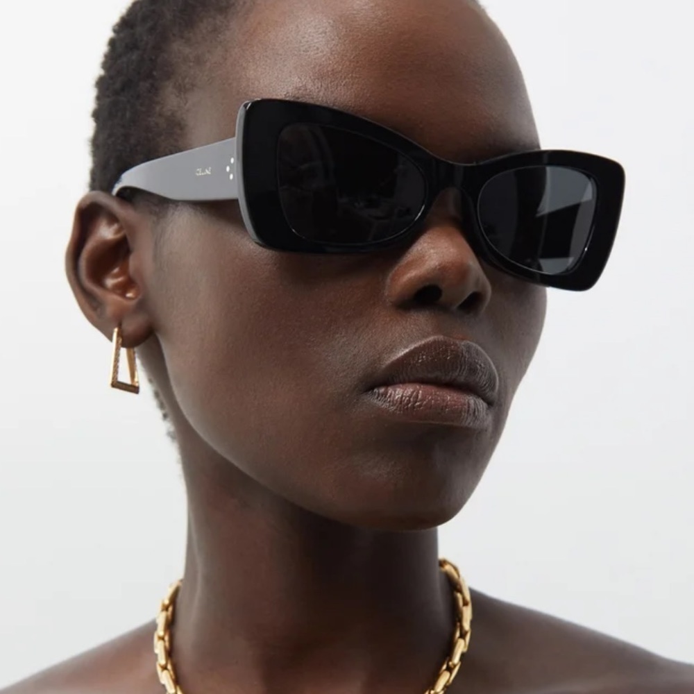 Celine Sunglasses Cl40236i 01a Authentic New!